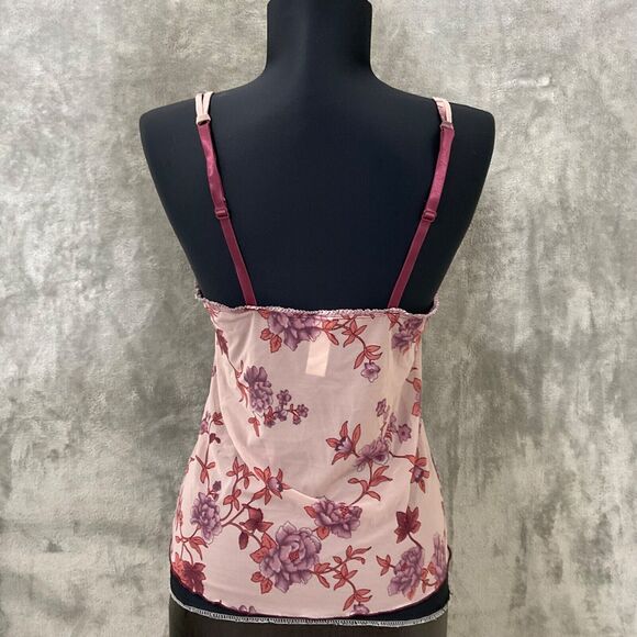 Donna L’Oren Gold Label Chemise Fairy Core Baby Doll floral purple size M Lace - Picture 3 of 9